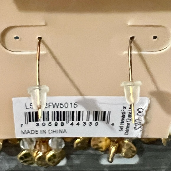 Lauren Ralph Lauren Women’s Textured Metal Hoop Earrings - Picture 12 of 13